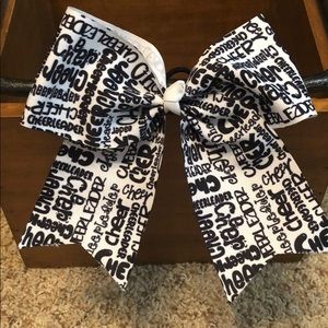 Black & White Cheer Bow